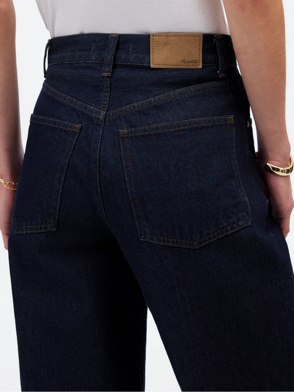 NEW Madewell Superwide-Leg Jeans in Essex Wash Rigid Size 27 NWT - Picture 5 of 10